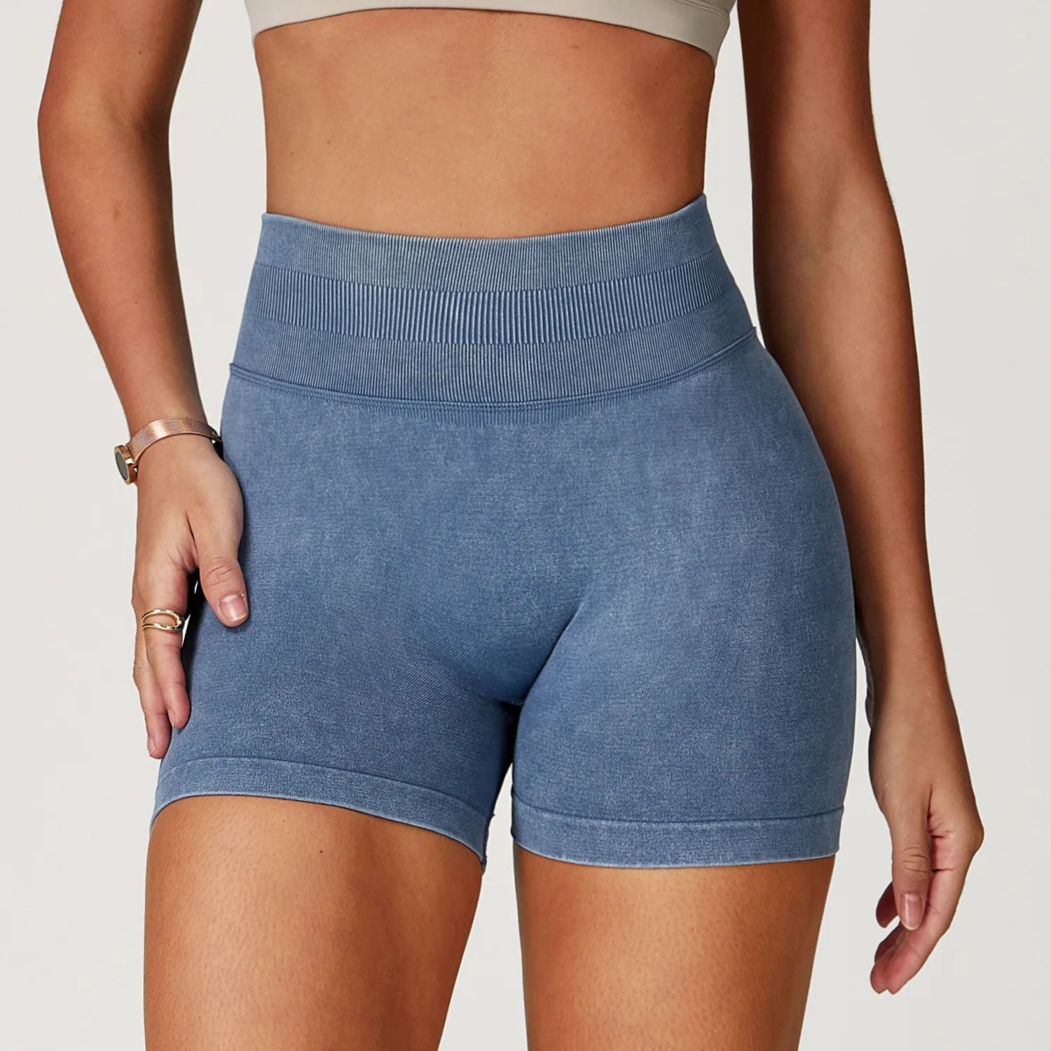 ENERGEA - Women High Waist Yoga Shorts