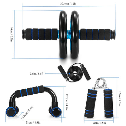 ENERGEA - Abdominal Wheel 5-Piece Fitness Set