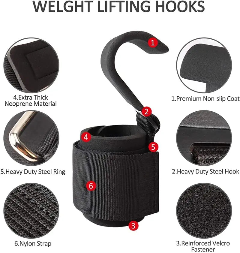 ENERGEA - Weight Lifting Hook Grips