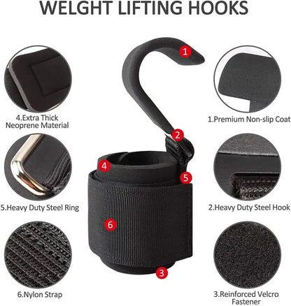 ENERGEA - Weight Lifting Hook Grips