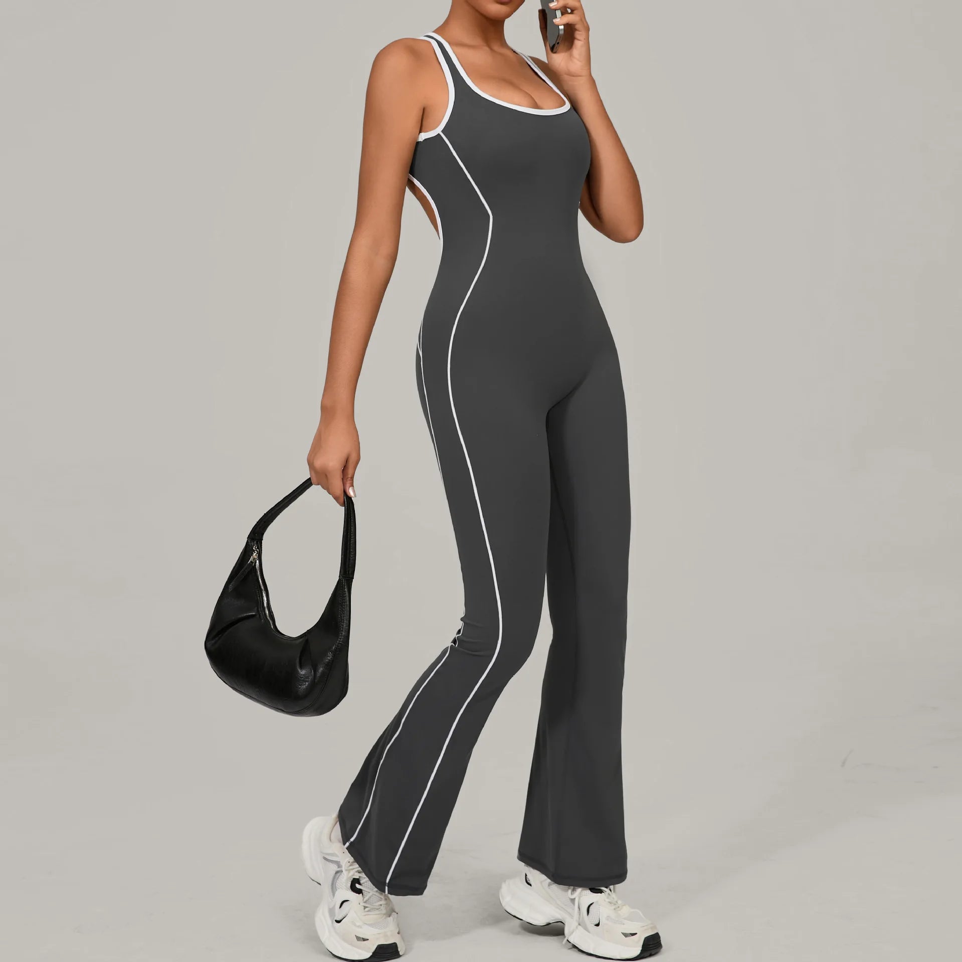 ENERGEA - Sexy Backless Gym Jumpsuit